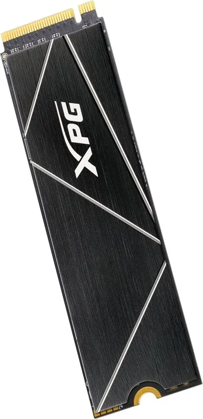 Твердотельный накопитель/ ADATA SSD GAMMIX S70 BLADE, 512GB, M.2(22x80mm), NVMe, PCIe 4.0 x4, 3D TLC, R/W 7400/6800MB/s, IOPs 425 000/510 000, DRAM buffer 512MB, TBW 370, DWPD 0.4, with Heat Spreader (5 лет)