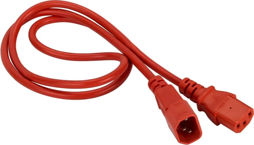 LAN-PP13/14-3.0-RD Шнур для блока питания Lanmaster IEC 60320 С13 вилка IEC 60320 С14 3 м 10А цвет: красный