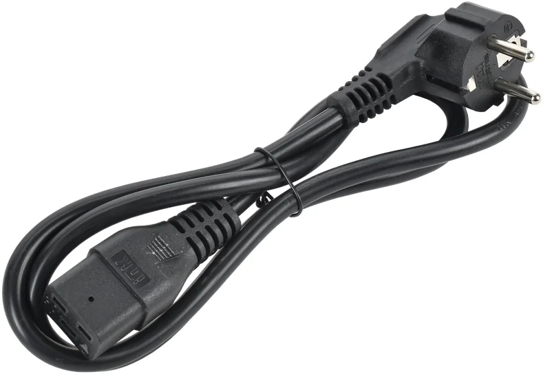 Шнур питания ITK PC-C19D-1M C19-Schuko проводник.:3x1.5мм2 1м 230В  16А (упак.:1шт) черный
