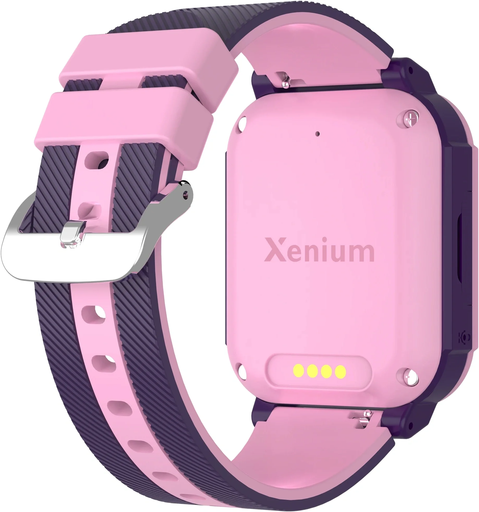 CTW600PK/00 Смарт-часы Xenium W600 1.83" AMOLED  корп.розовый рем.фиолетовый ()