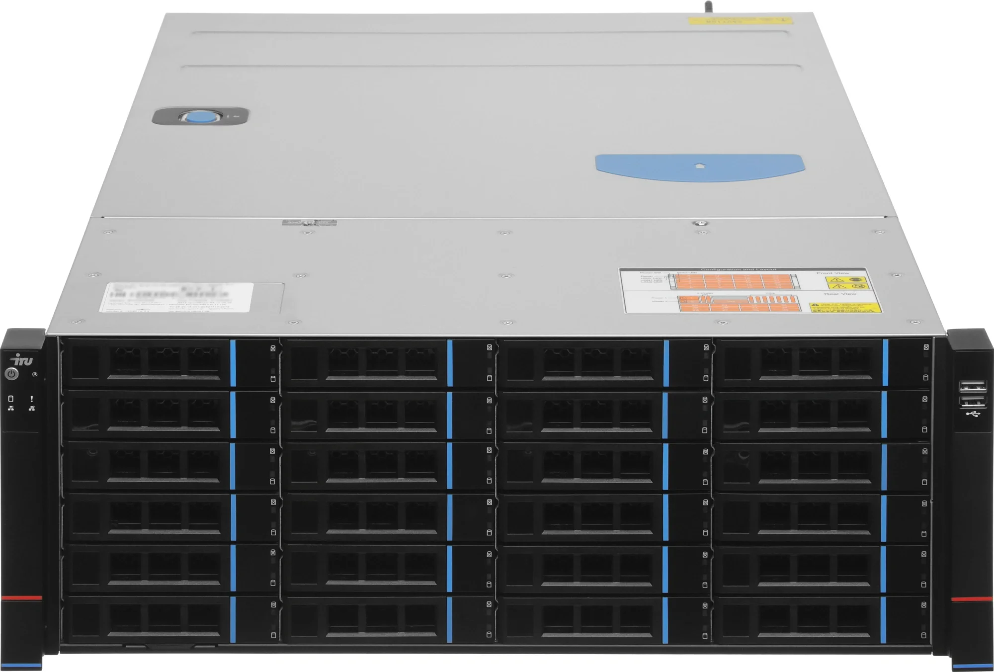 Сервер IRU Rock s4136p 1x6248 2x16Gb 1x500Gb M.2 SSD 9361-16i AST2500 2xGigEth 2x1600W w/o OS (2158981)