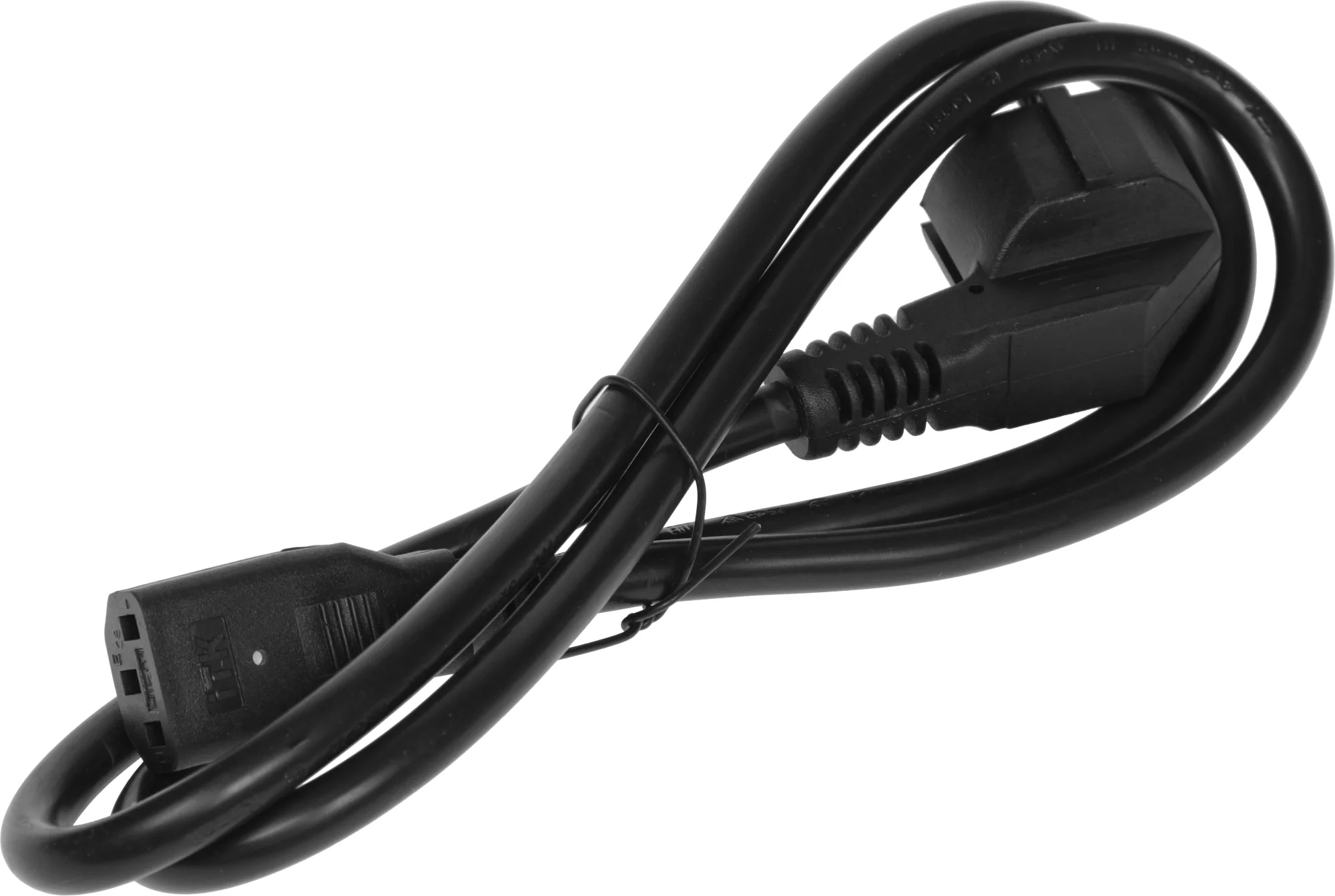 Шнур питания ITK PC-C13D-1M C13-Schuko проводник.:3x1.5мм2 1м  230В  10А  (упак.:1шт) черный
