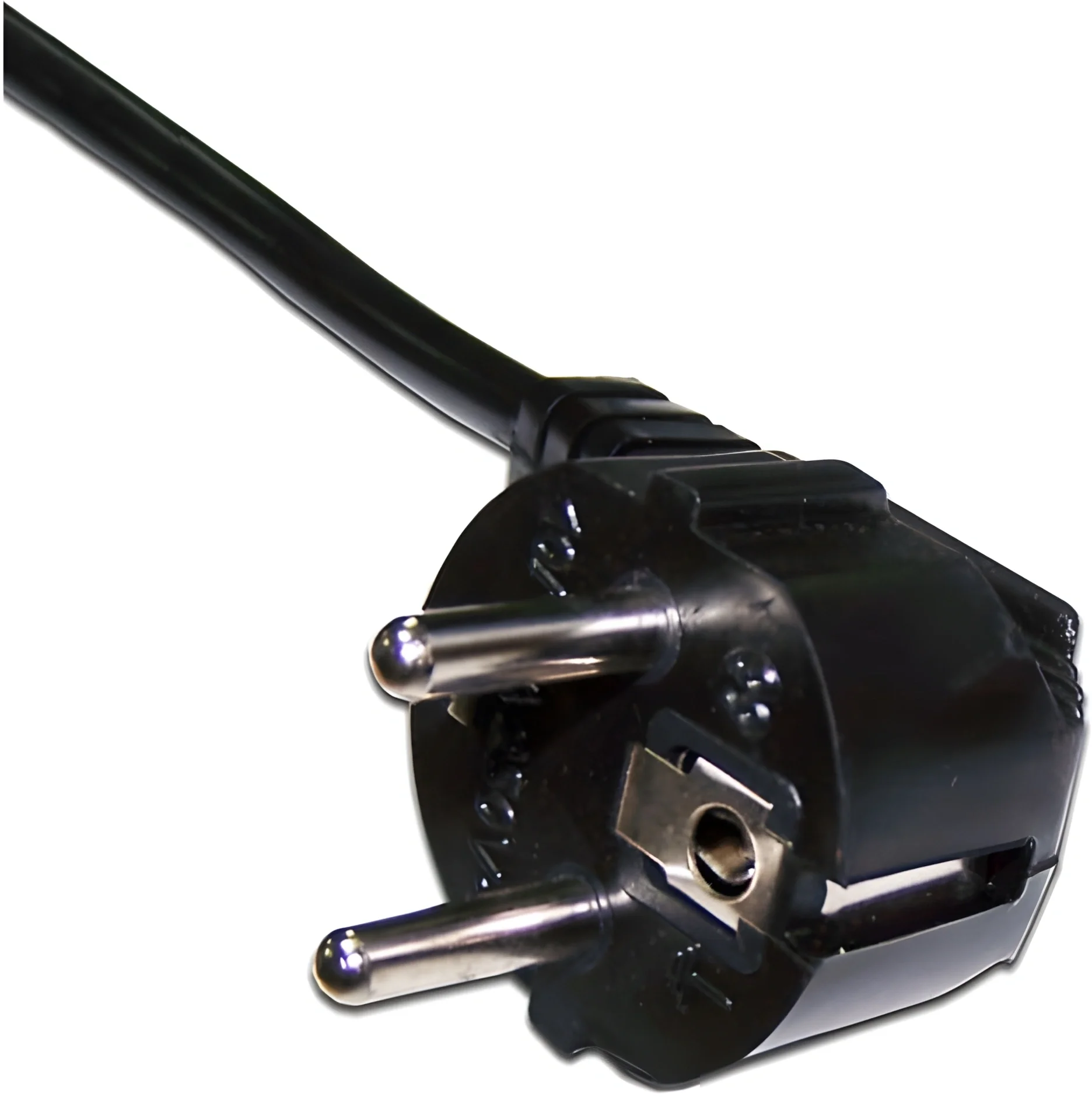 Кабель питания Lanmaster LAN-PP13/SHA-1.5-BK C13-Schuko угловая, 3х0.75, 220В, 10А,  черный, 1.5 метра