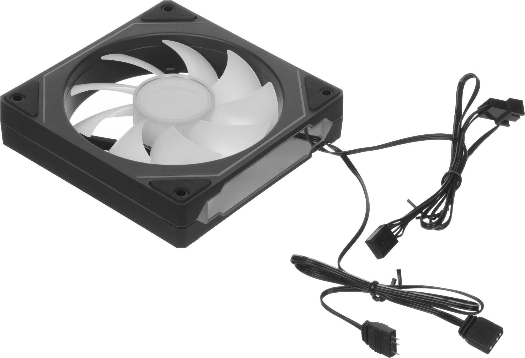 Вентилятор для корпуса Aerocool/Formula Floe 12BK ARPW ARGb черный, 120 мм, 1500 об/мин, 26.8 дБ, 4 pin