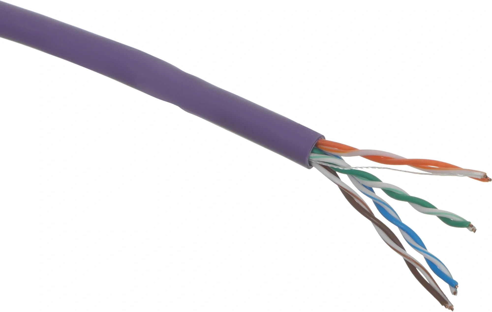 Кабель информационный ITK LC1-C5E04-126 кат.5E U/UTP 4 парыX24AWG  LSZH  внутренний  305м фиолетовый