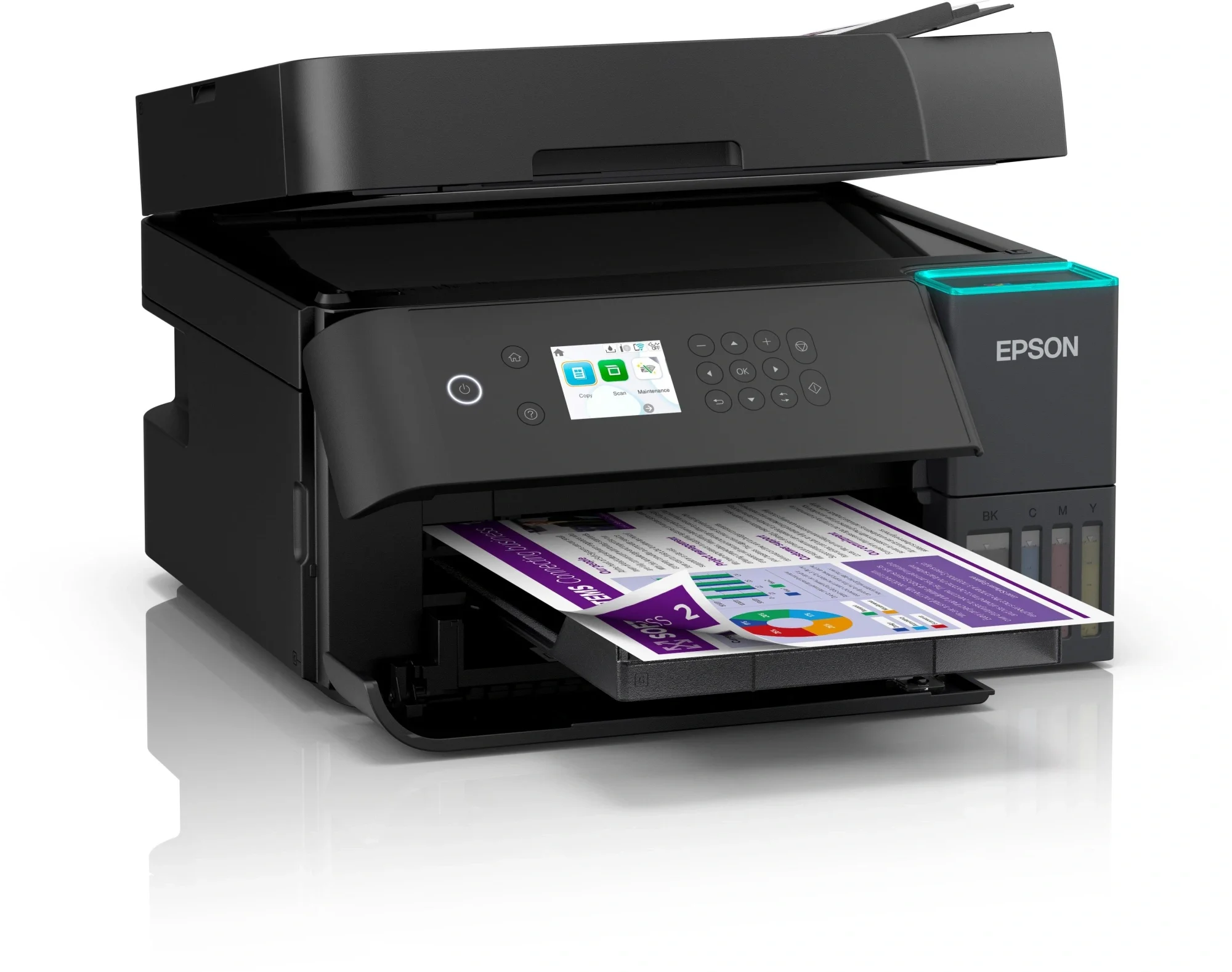 МФУ струйный Epson EcoTank L6370 (C11CL43403) A4  Duplex WiFi черный