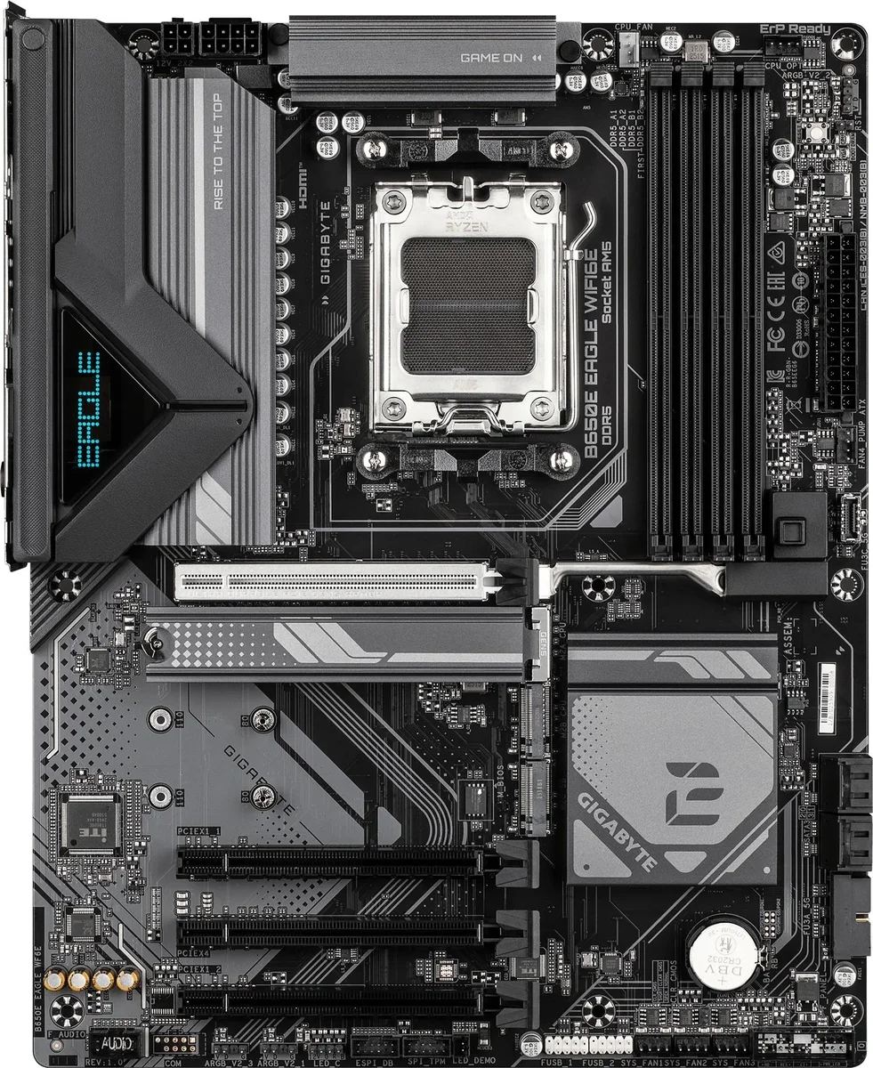 Материнская плата Gigabyte B650E EAGLE Socket AM5 AMD B650 4xDDR5 ATX AC`97 8ch(7.1) 2.5Gg RAID+HDMI+DP