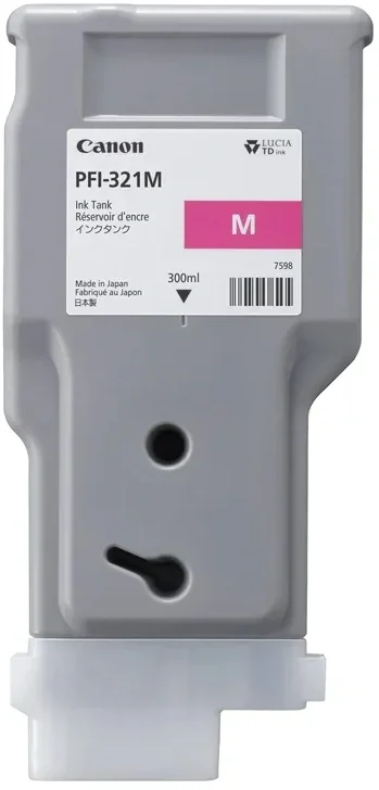 Картридж струйный Canon INK TANK PFI-321 MAGENTA пурпурный (300 мл) для Canon imagePROGRAF TM-250, TM-255, TM-350, TM-355