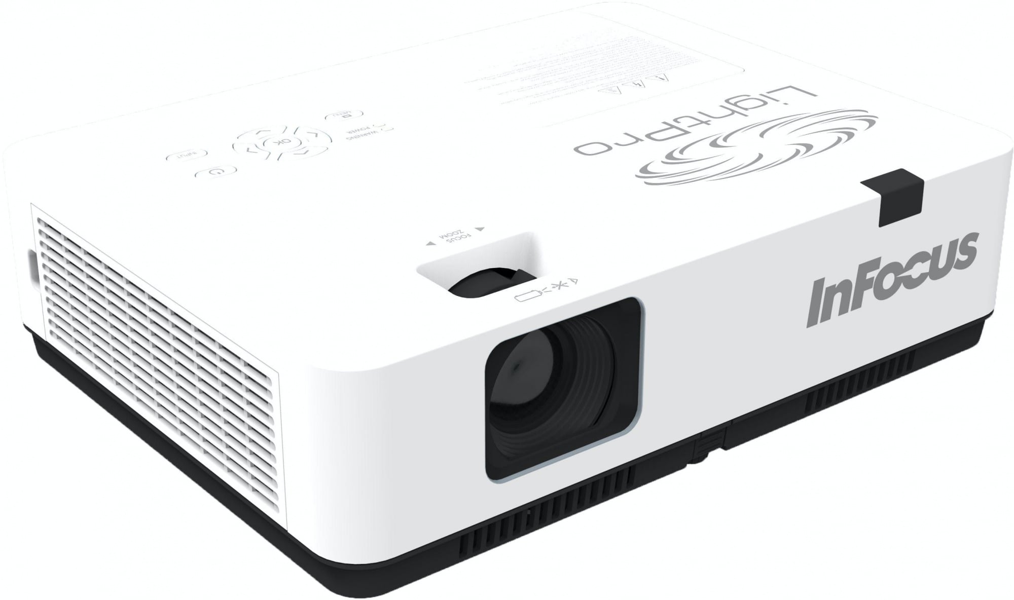 Проектор INFOCUS IN1049 3LCD, 5000 lm, WUXGA, 1.371.65:1, 50000:1, (Full 3D), 16W, 2хHDMI 1.4b, VGA in, CompositeIN, 3,5 мм audio IN, RCAx2 IN, USB-A, VGA out, 3,5 audio OUT, RS232, Mini USB B serv, RJ45, 3,3 кг