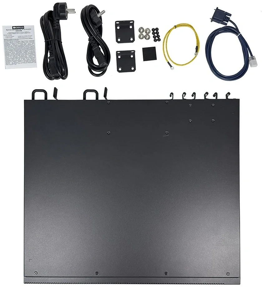Коммутатор/ Управляемый L3 коммутатор, 24x1000Base-T, 24x1000Base-X SFP, 6x10GBase-X SFP+, 2 модуля питания AC в комплекте, консольный порт RJ-45, комплект для установки в 19" стойку