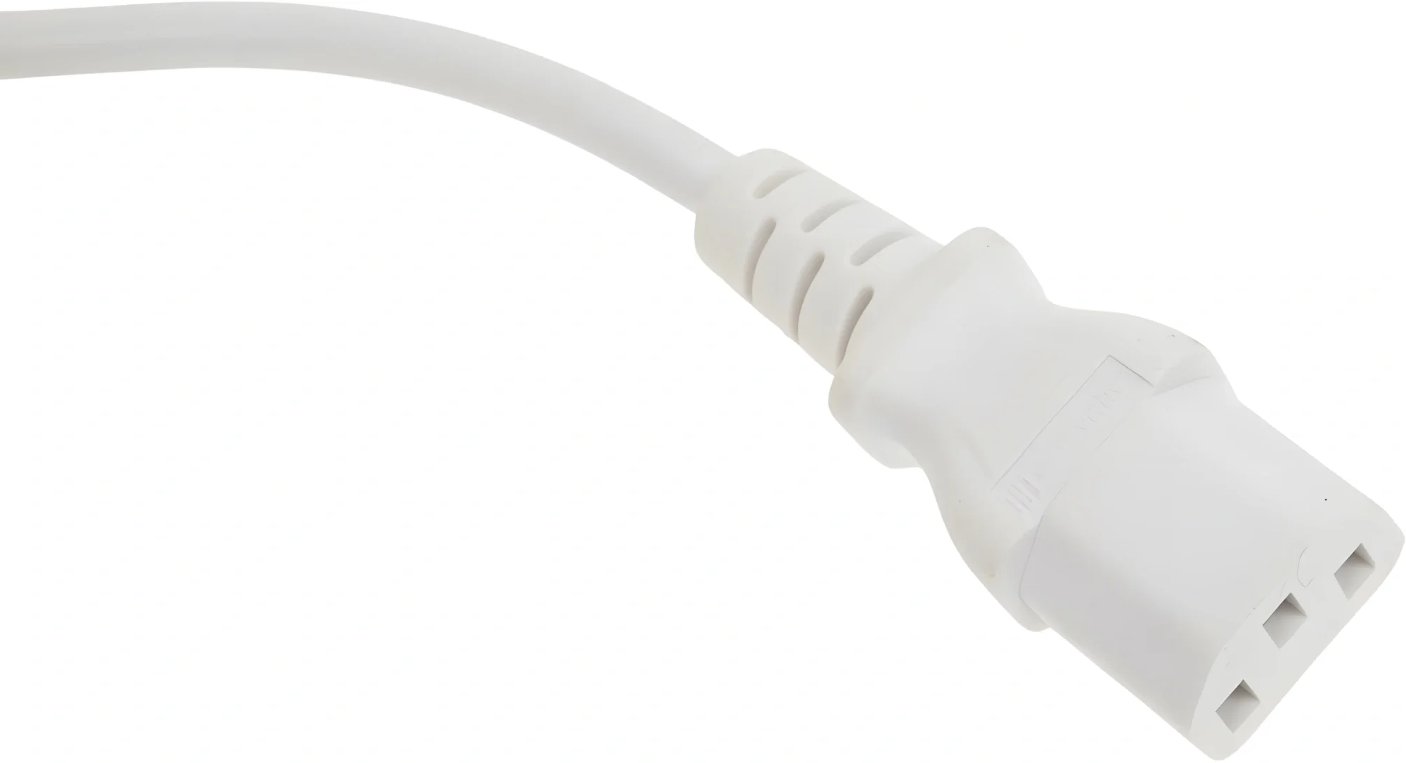 Кабель питания системный блок-монитор Lanmaster LAN-PP13/14-1.0-WH (C13-C14, 3х0.75мм?, 250В, 10A, белый, 1м)