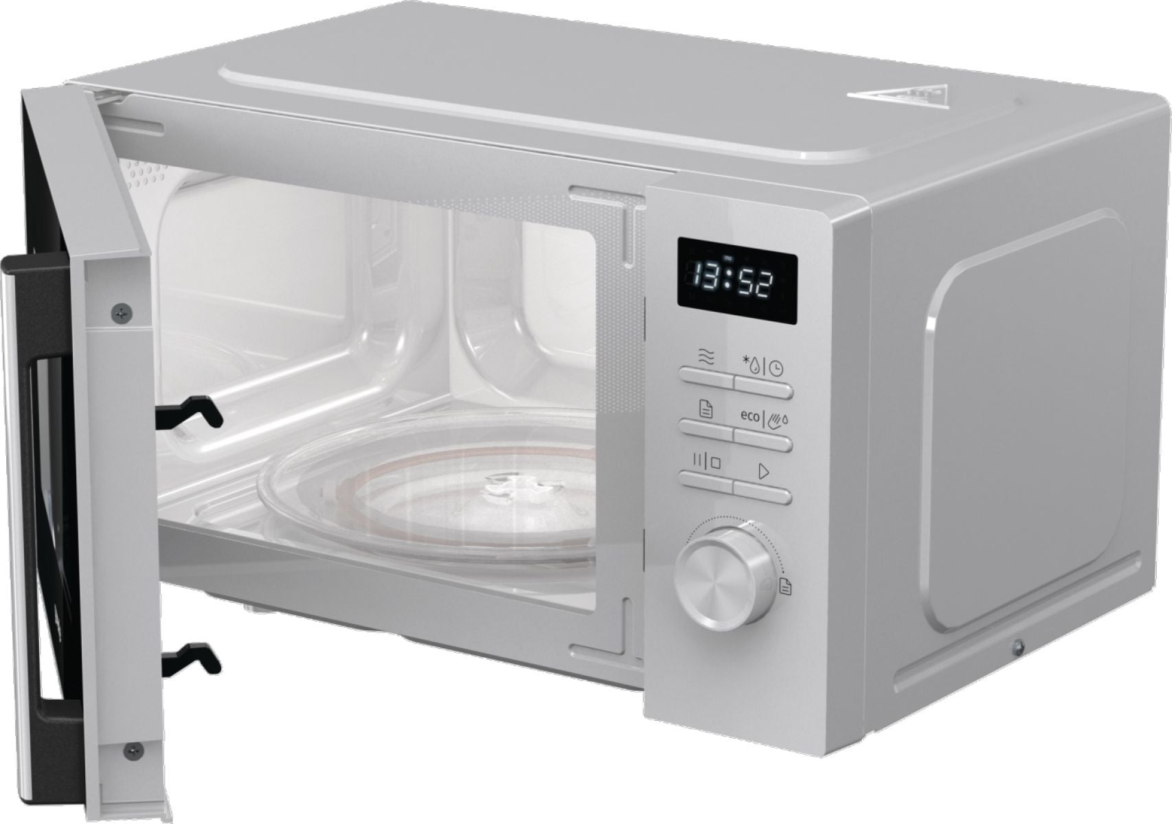 Gorenje Микроволновая печь Gorenje MO20A3WH (Advanced / 20 л, 800 Вт, переключатели кнопки + поворотный механизм, белый/черный)