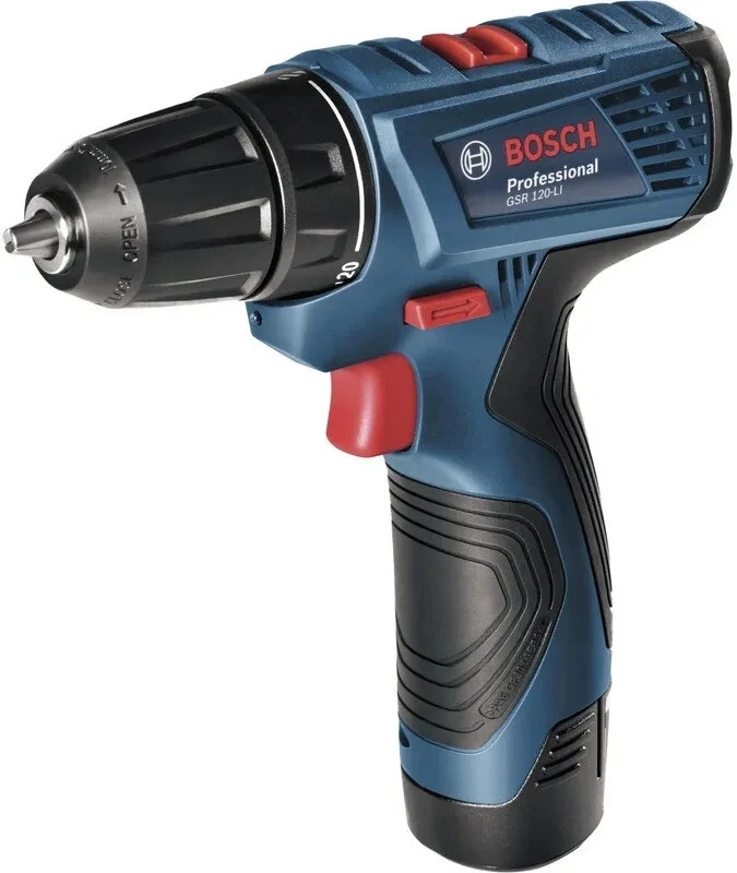 Дрель-шуруповерт Bosch GSR 120 Li аккум. патрон:быстрозажимной  (кейс  в  комплекте) (06019G80F0)