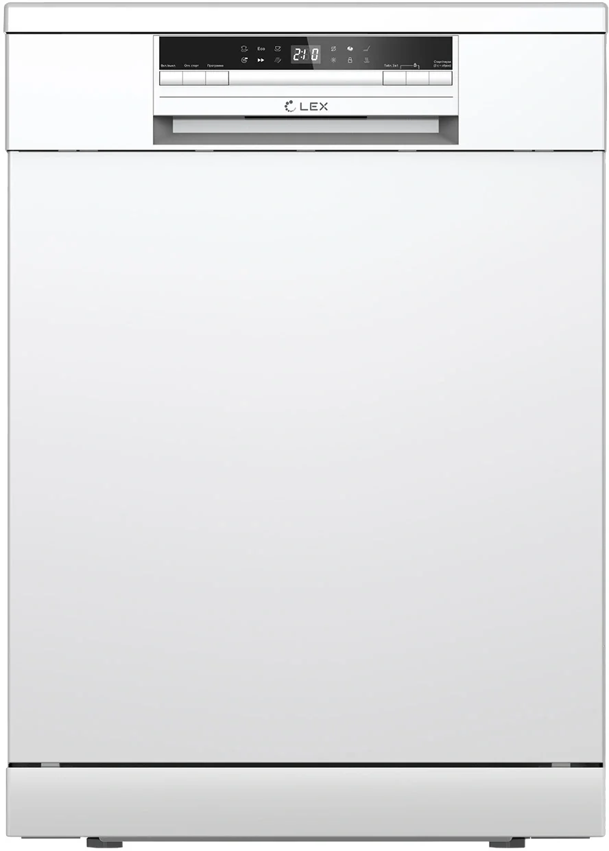 Посудомоечная машина LEX DW6063N WH, белый, 60 см, 14 компл., 49 дБ, класс A++