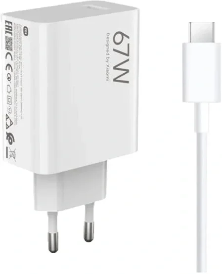 Сетевое зар./устр. Xiaomi BHR9465EU 67W 6A (PD) USB Type-C универсальное белый