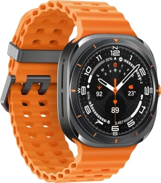 Смарт-часы Samsung Galaxy Watch Ultra LTE Watch Ultra 47мм 1.5" AMOLED корп.черный титан рем.оранжевый (SM-L705FZA1CAU)