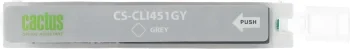 Картридж струйный Cactus CS-CLI451GY серый (12мл) для Canon MG6340/5440/IP7240 с чипом