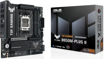 Материнская плата Asus TUF GAMING B850M-PLUS II Socket AM5 AMD B850 4xDDR5 mATX AC`97 8ch(7.1) 2.5Gg RAID+HDMI+DP