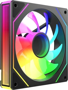 Вентилятор для корпуса Bloody CF-11 LCD ARGB 120х120x25 черный 4-pin 32дБ (упак.:1шт) (CF-11-ARGB120-BK) Ret