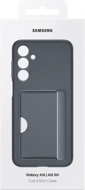 Чехол (клип-кейс) Samsung для Samsung Galaxy A16 Card Slot Case A16 черный (EF-OA166TBEGRU)