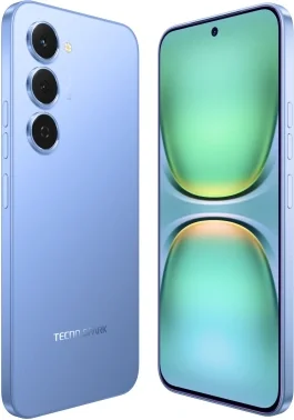 Смартфон Tecno Spark 40 Pro 128Gb 8Gb синий моноблок 3G 4G 2Sim 6.78" 1224x2720 Android 15 50Mpix 802.11 a/b/g/n/ac/ax NFC GPS GSM900/1800 Protect FM