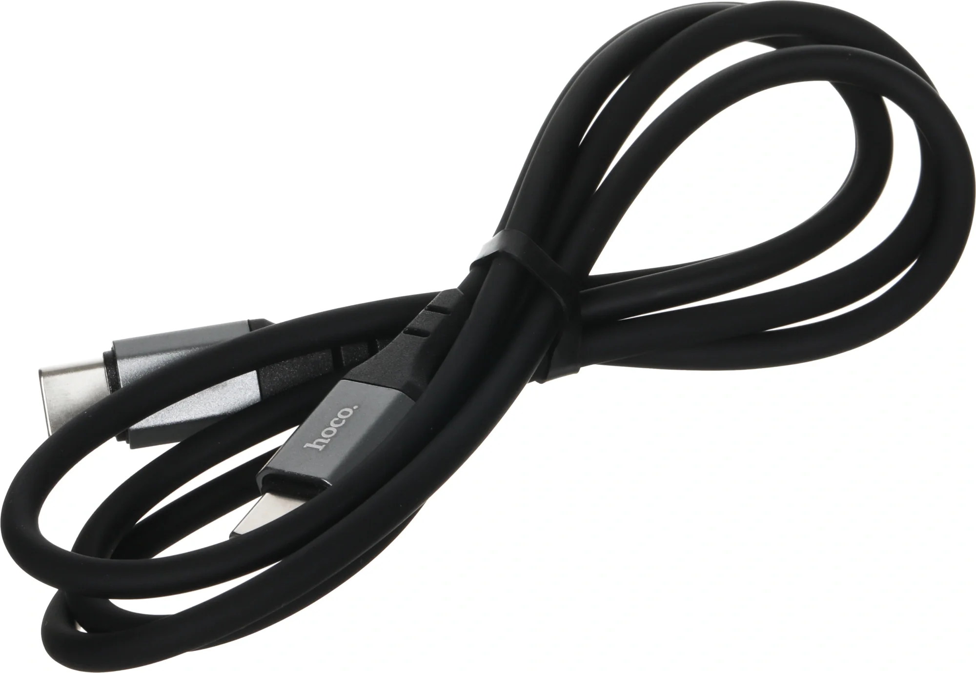Кабель Hoco Spear X86 TYPE-C TO TYPE-C USB Type-C (m)-USB Type-C (m) 1м черный коробка
