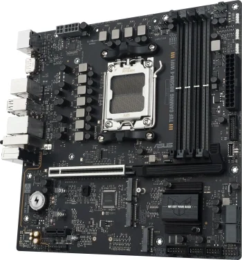 Материнская плата Asus TUF GAMING B850M-E WIFI Socket AM5 AMD B850 4xDDR5 mATX AC`97 8ch(7.1) 2.5Gg RAID+HDMI+DP