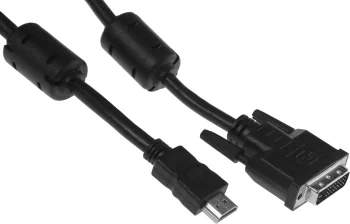 Кабель-переходник аудио-видео Buro HDMI (m)/DVI-D (m) 10м. феррит.кольца позолоч.конт. (HDMI-19M-DVI-D-10M)