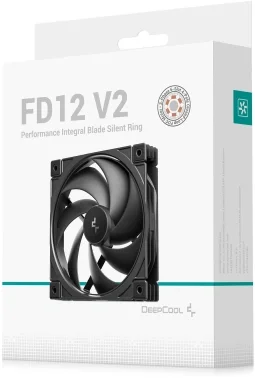 Вентилятор для корпуса Deepcool FD12 V2 120х120x25 черный 4-pin 35.6дБ (R-FD12V2-BKNPN1-G) Ret