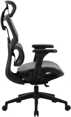 Кресло Cactus CS-MC555 черный/серый сетка с подголов. крестов. пластик пластик черный