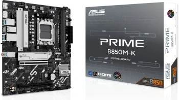 Материнская плата Asus PRIME B850M-K Socket AM5 AMD B850 2xDDR5 mATX AC`97 8ch(7.1) 2.5Gg RAID+HDMI+DP
