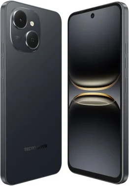 Смартфон Tecno Spark 40C 128Gb 8Gb черный моноблок 3G 4G 2Sim 6.67" 720x1600 Android 15 13Mpix 802.11 a/b/g/n/ac/ax GPS GSM900/1800 Protect FM microSD max1024Gb