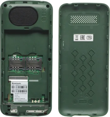 Мобильный телефон Xenium 175 X зеленый моноблок 2Sim 1.77" 128x160 Nucleus GSM900/1800 MP3 FM