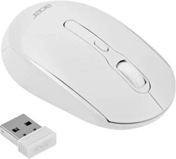 Мышь Acer OMR308 белый оптическая 1600dpi беспров. BT/Radio USB 4but (ZL.MCECC.023)