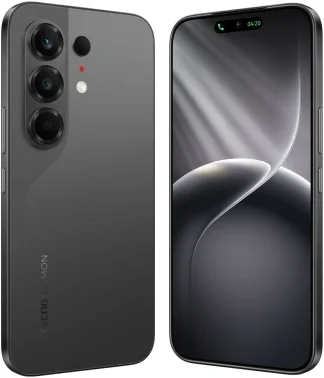 Смартфон Tecno Camon 50 256Gb 12Gb черный моноблок 3G 4G 2Sim 6.78" 1208x2644 Android 16 50Mpix 802.11 a/b/g/n/ac NFC GPS GSM900/1800 GSM1900 Protect FM