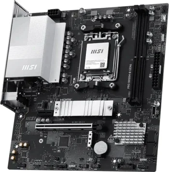 Материнская плата MSI PRO B850M-B GEN4 Socket AM5 AMD B850 2xDDR5 mATX AC`97 8ch(7.1) 2.5Gg RAID+HDMI+DP