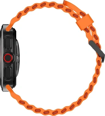 Смарт-часы Tecno Watch Neo 1.43" AMOLED корп.черный рем.черный/оранжевый разм.брасл.:130-210мм (WN01)