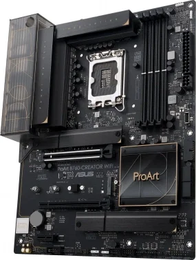 Материнская плата Asus PROART B760-CREATOR WIFI Soc-1700 Intel B760 4xDDR5 ATX AC`97 8ch(7.1) 1 x 2.5Gigabit + Gigabit Ethernet RAID+HDMI+DP