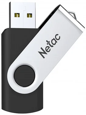 Флеш Диск Netac 8GB U505 NT03U505N-008G-20BK USB2.0 черный/серебристый