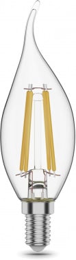 Лампа филам. Gauss Filament 11Вт цок.:E14 свеча 220B св.свеч.бел.теп. CF35 (упак.:10шт) (104801111)
