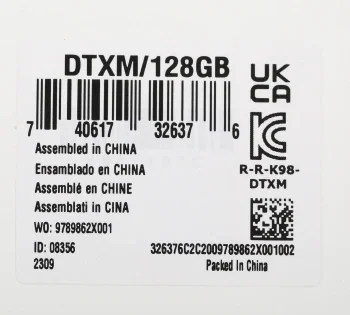 Флеш Диск Kingston 128GB DataTraveler Exodia M DTXM/128GB USB3.2 черный/красный