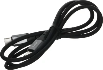 Кабель Hoco Spear X86 TYPE-C TO TYPE-C USB Type-C (m)-USB Type-C (m) 1м черный коробка
