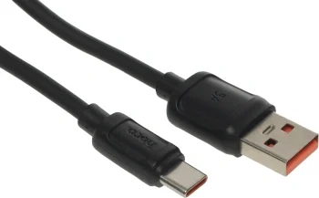 Кабель Hoco X115 51974 USB (m)-USB Type-C (m) 1.2м черный