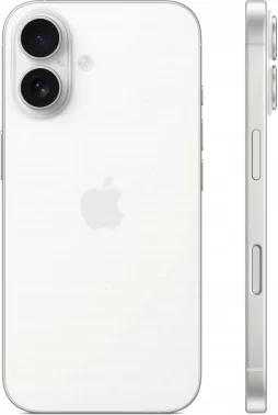 Смартфон Apple A3287 iPhone 16 128Gb 8Gb белый моноблок 3G 4G 1Sim 6.1" 1179x2556 iOS 18 48Mpix 802.11 a/b/g/n/ac/ax/be NFC GPS Protect