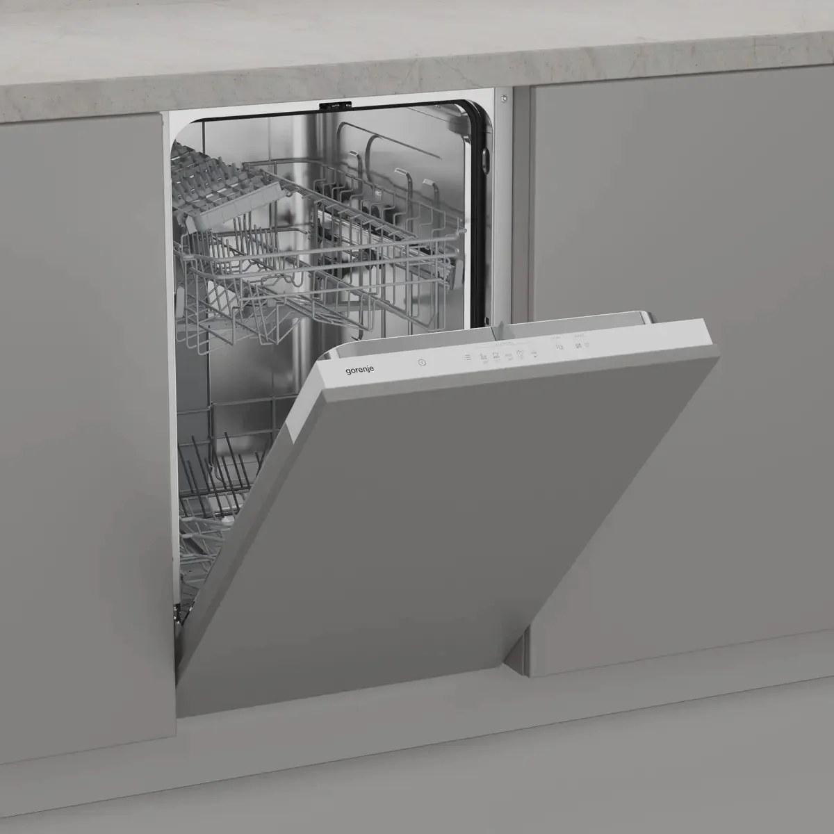Посудомоечная машина встраив. Gorenje GV522E10WE 1760Вт узкая нержавеющая сталь
