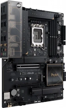 Материнская плата Asus PROART B760-CREATOR WIFI Soc-1700 Intel B760 4xDDR5 ATX AC`97 8ch(7.1) 1 x 2.5Gigabit + Gigabit Ethernet RAID+HDMI+DP