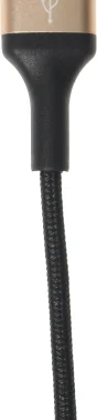 Кабель Hoco X26 Xpress one 80275 USB (m)-Lightning (m)/USB Type-C (m)/micro USB (m) 1м черный/золотистый
