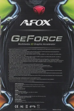 Видеокарта Afox PCI-E 3.0 AF610-2048D3L5-V3 NVIDIA GeForce GT 610 2Gb 64bit DDR3 810/1333 DVIx1 HDMIx1 CRTx1 HDCP Ret low profile