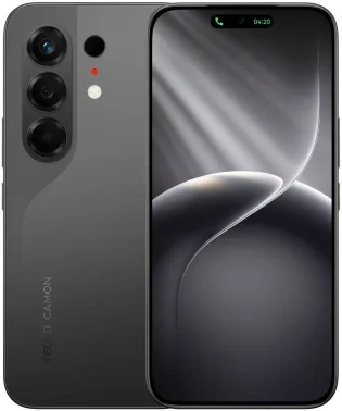 Смартфон Tecno Camon 50 256Gb 12Gb черный моноблок 3G 4G 2Sim 6.78" 1208x2644 Android 16 50Mpix 802.11 a/b/g/n/ac NFC GPS GSM900/1800 GSM1900 Protect FM