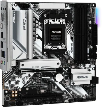 Материнская плата Asrock B650M PRO RS Socket AM5 AMD B650 4xDDR5 mATX AC`97 8ch(7.1) 2.5Gg RAID+HDMI+DP